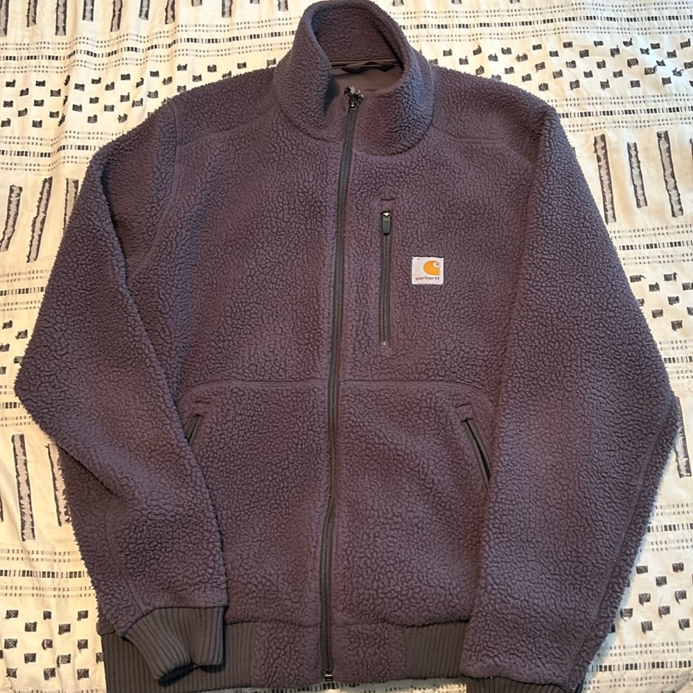 Size medium Carhartt fleece.